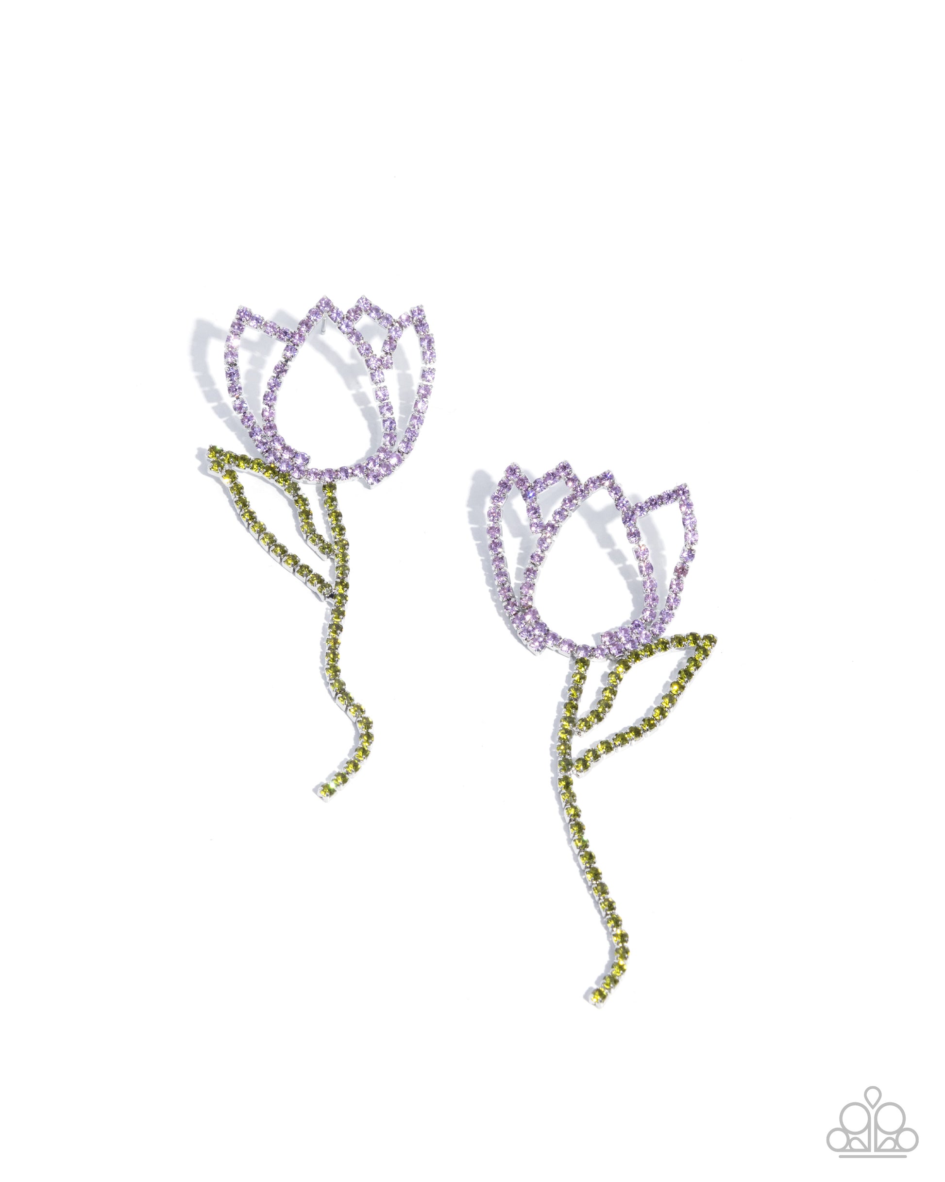 Tulip Transcendence - purple - Paparazzi earrings