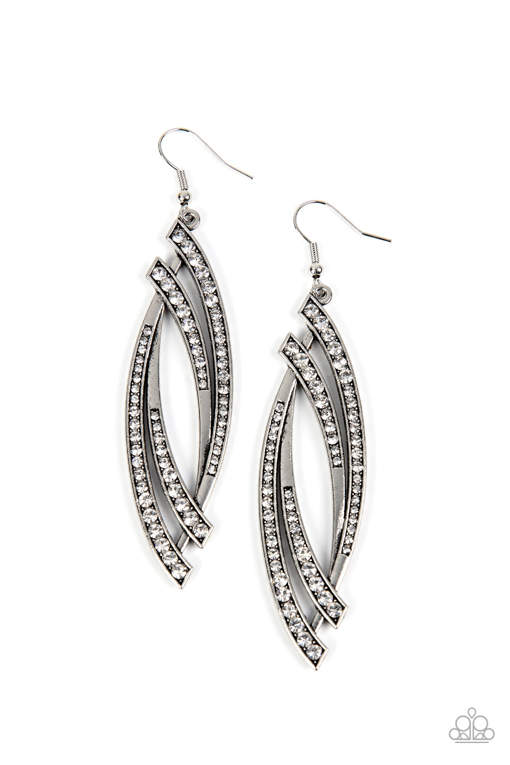 Twinkle for Two - white - Paparazzi earrings