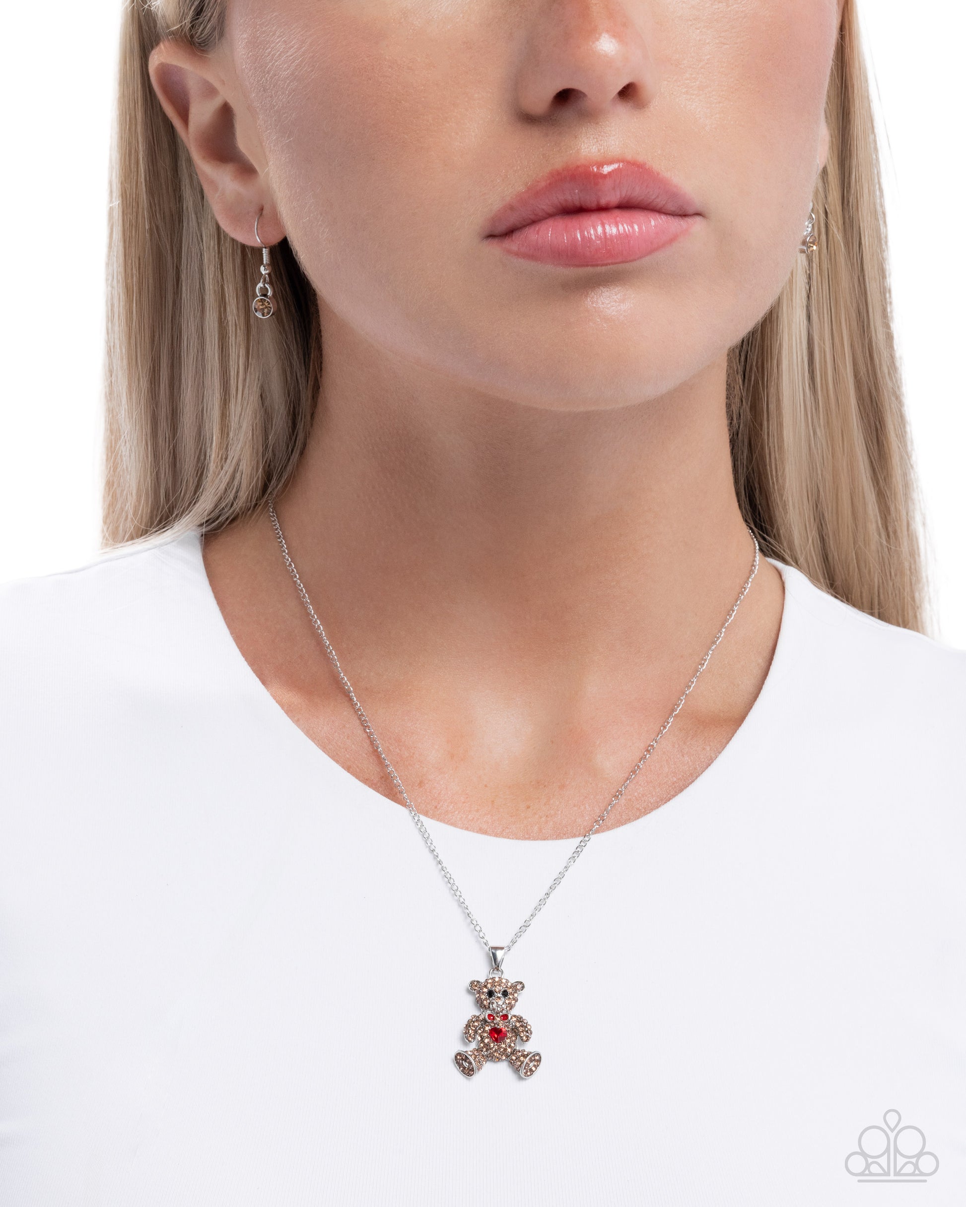 Twinkling Teddy - multi - Paparazzi necklace