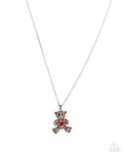 Twinkling Teddy - multi - Paparazzi necklace