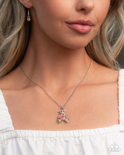 Twinkling Teddy - multi - Paparazzi necklace
