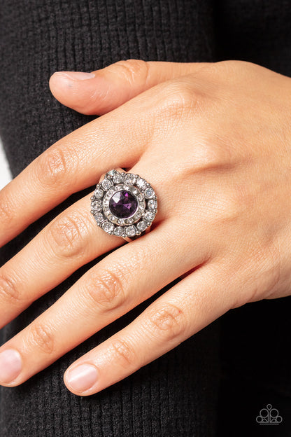 Twinkling Trance - purple - Paparazzi ring