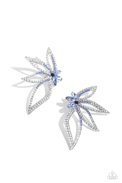 Twinkling Tulip - blue - Paparazzi earrings