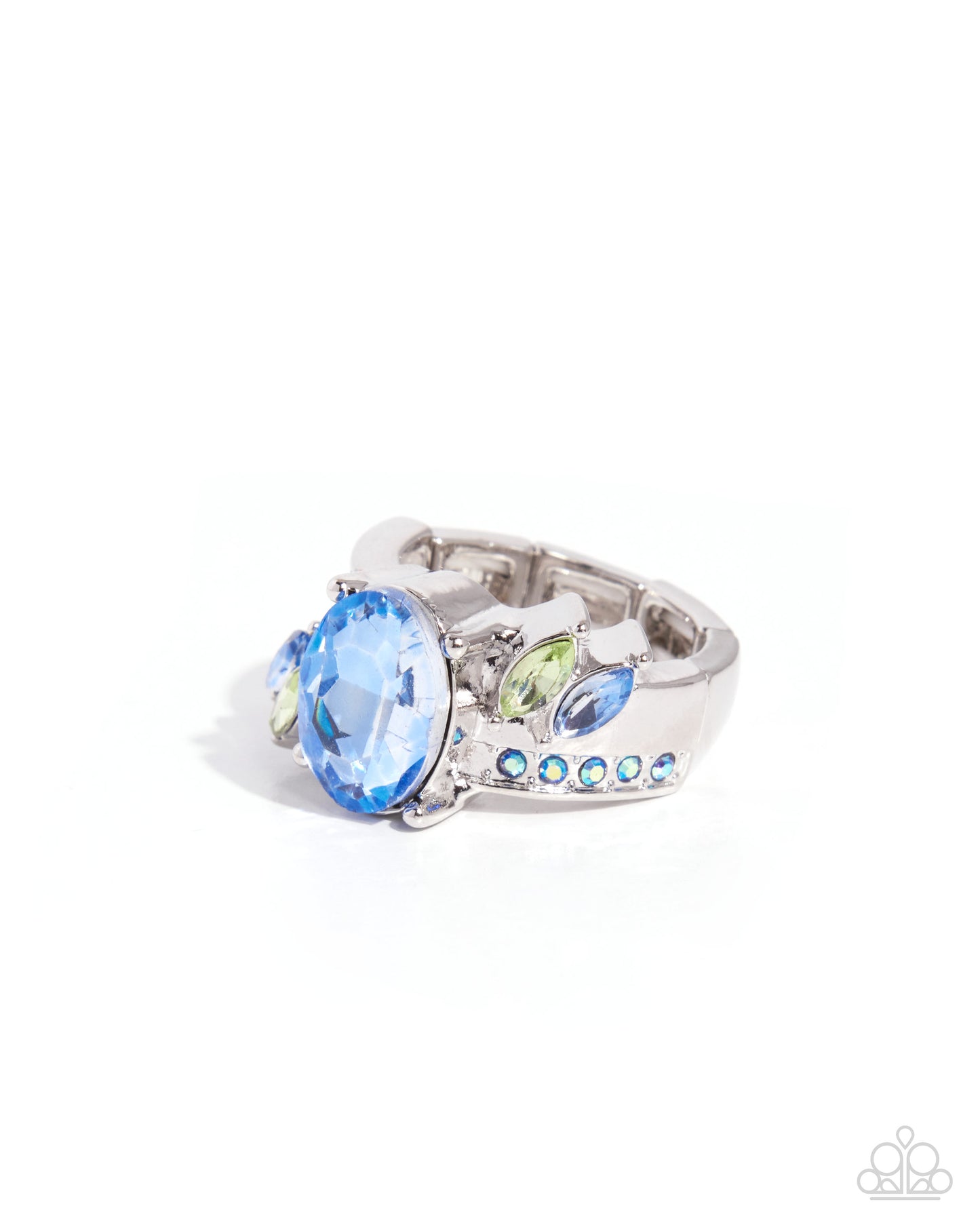 Twinkly Together - blue - Paparazzi ring