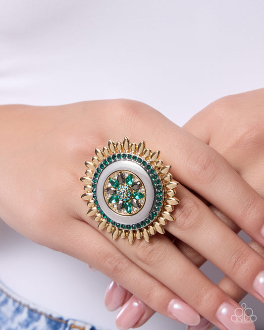 Twinkly Truth - green - Paparazzi ring