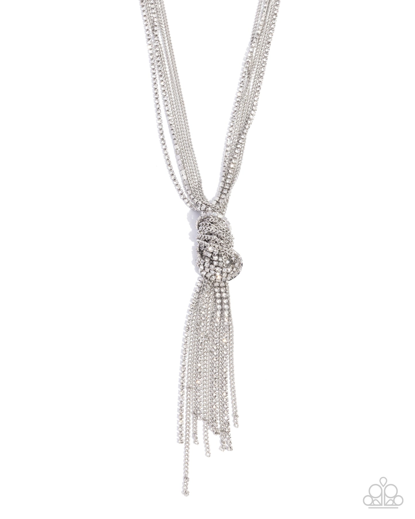 Twisted Tapestry - white - Paparazzi necklace