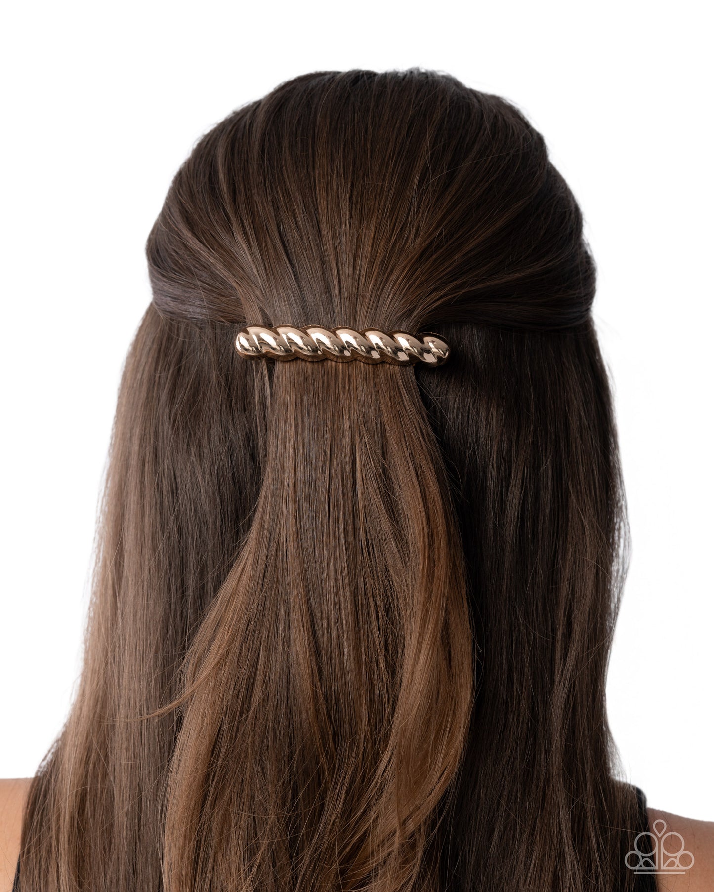 Twisted Trade - gold - Paparazzi hair clip