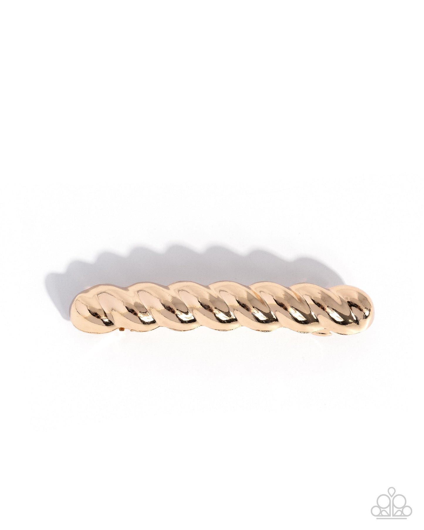 Twisted Trade - gold - Paparazzi hair clip