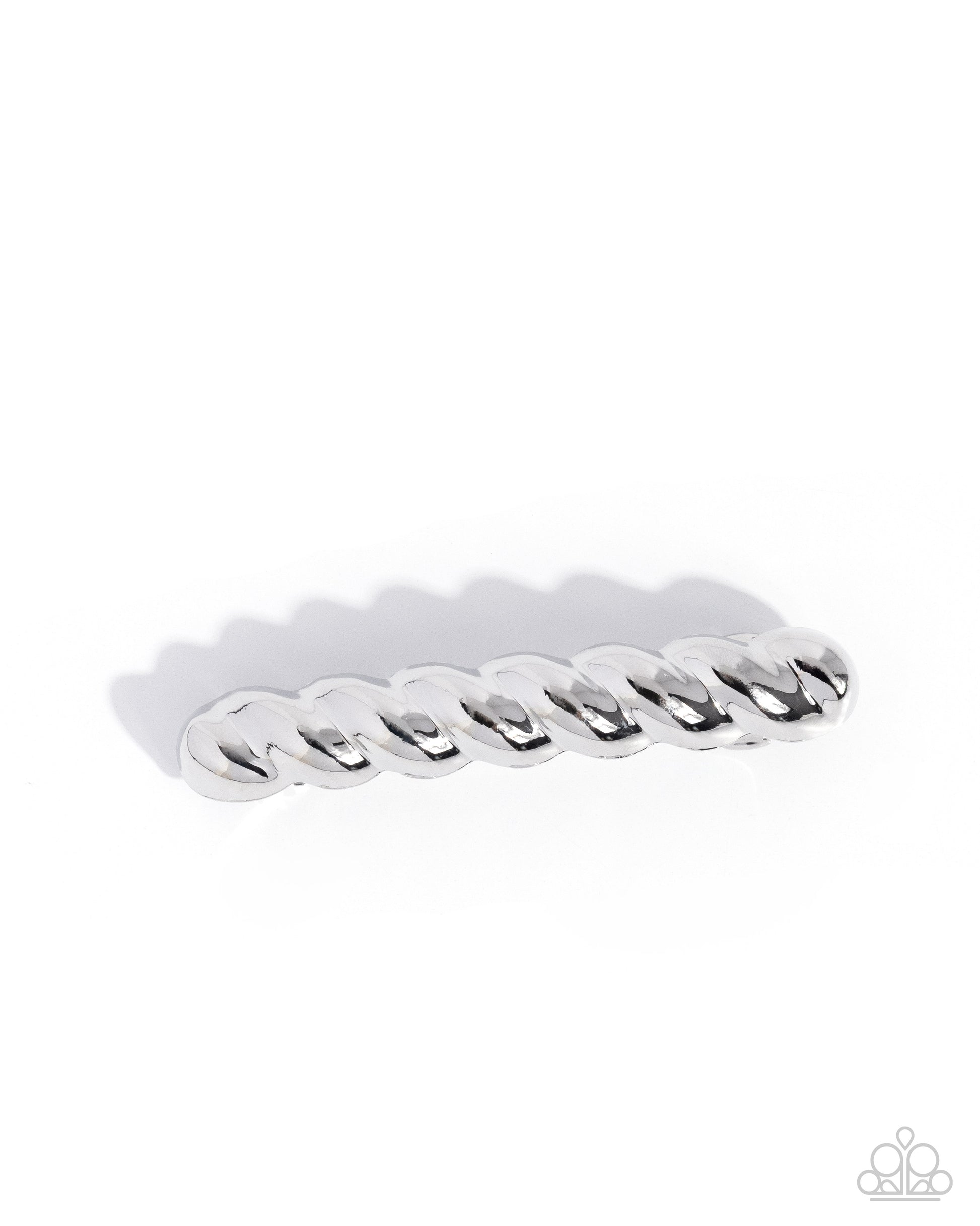 Twisted Trade - silver - Paparazzi hair clip