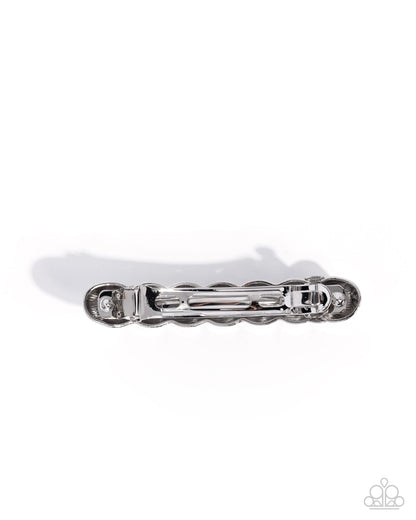 Twisted Trade - silver - Paparazzi hair clip