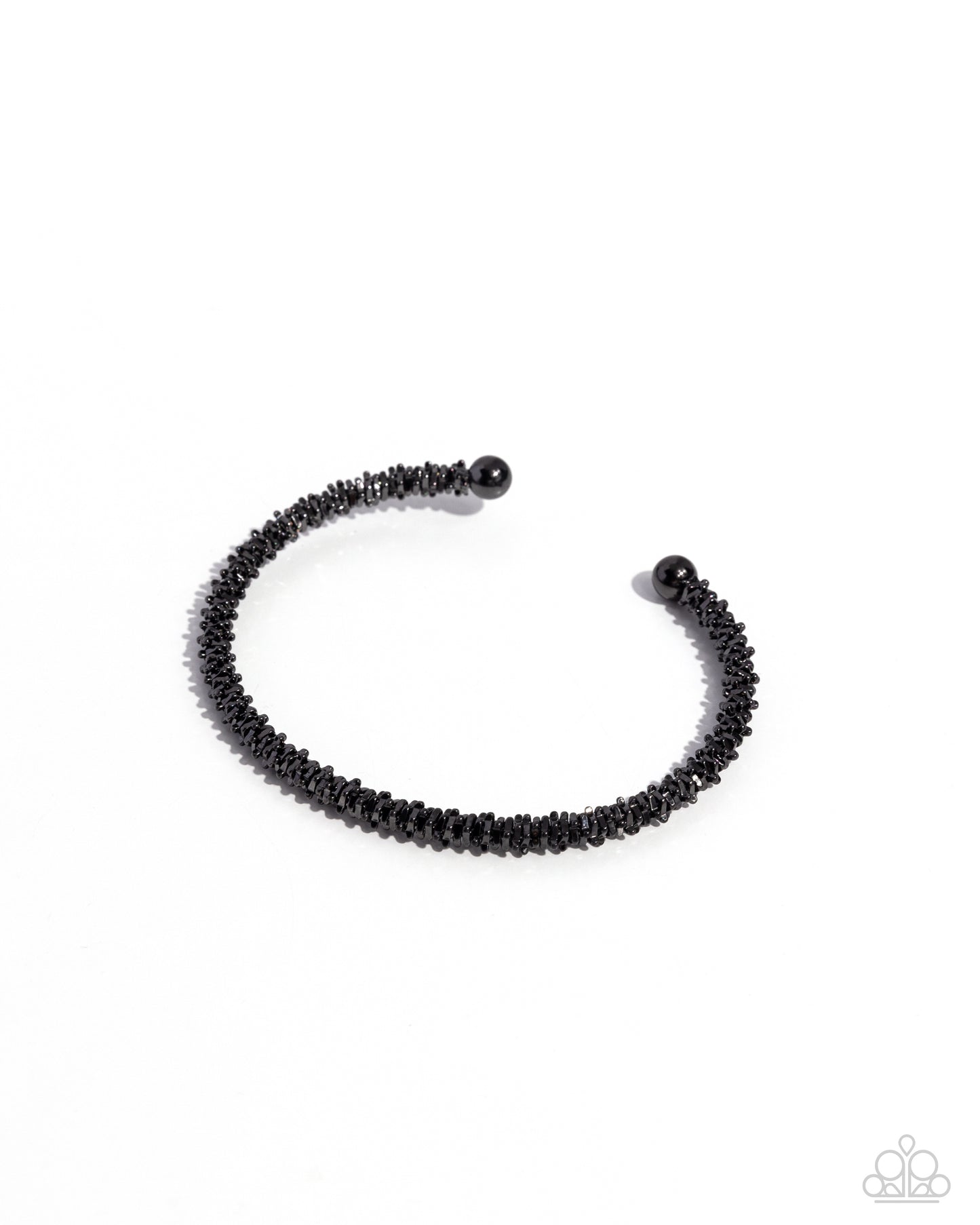 Twisted Trenchant - black - Paparazzi bracelet