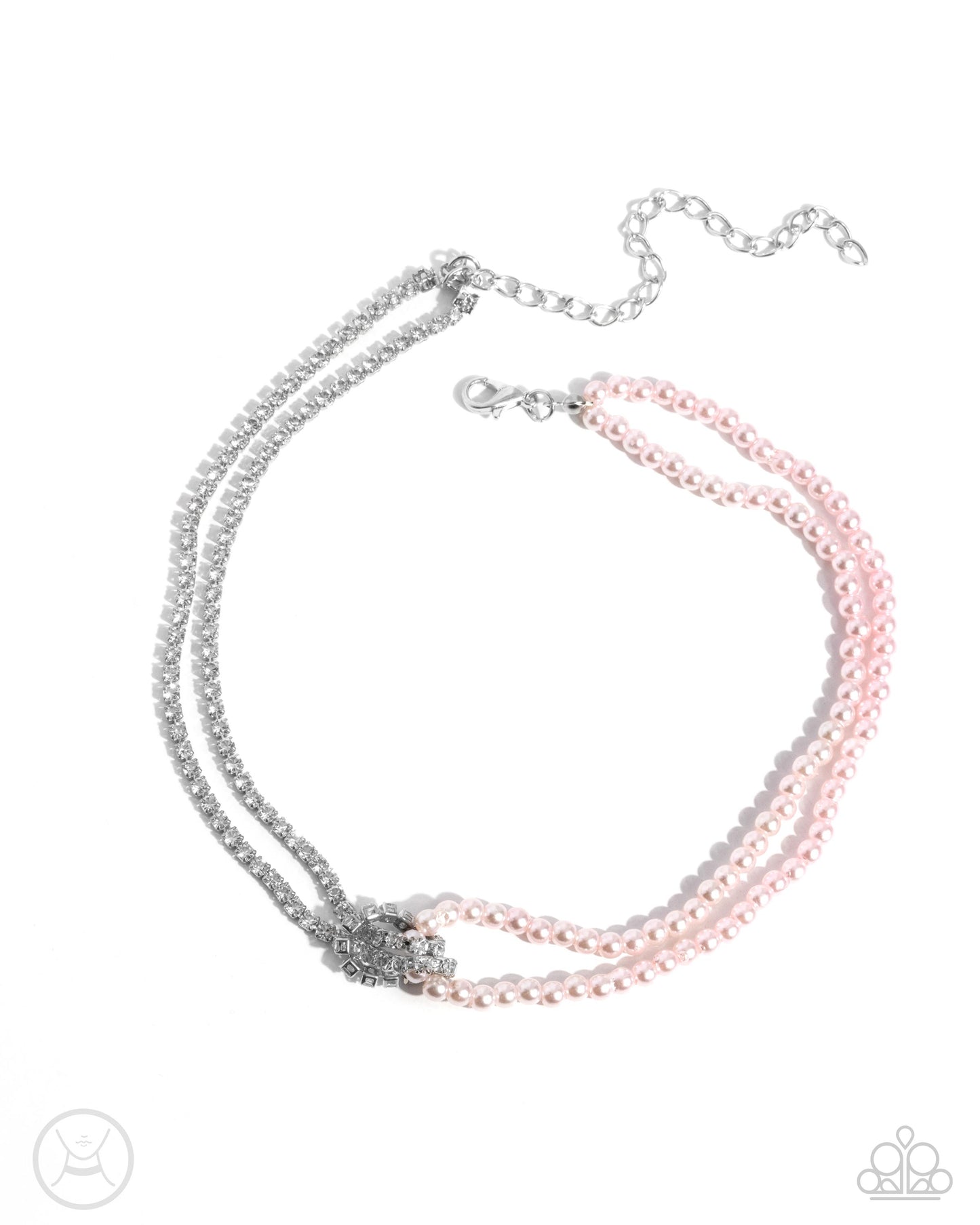 Twisted Twin - pink - Paparazzi necklace