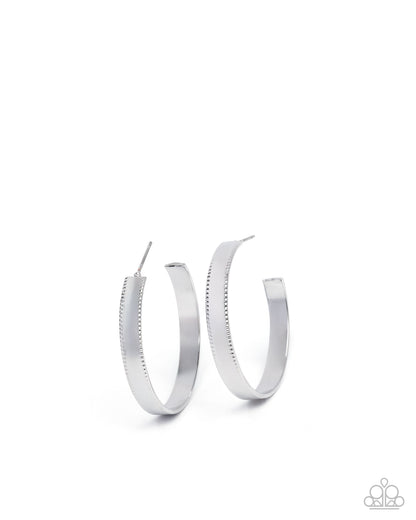 Unapologetic Union - silver - Paparazzi earrings