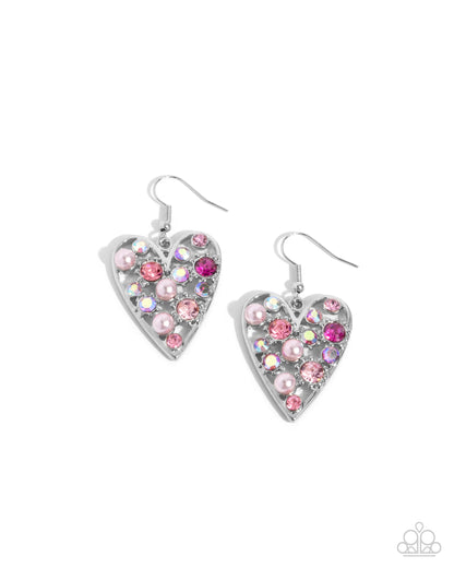 Unbelievable Shimmer - pink - Paparazzi earrings