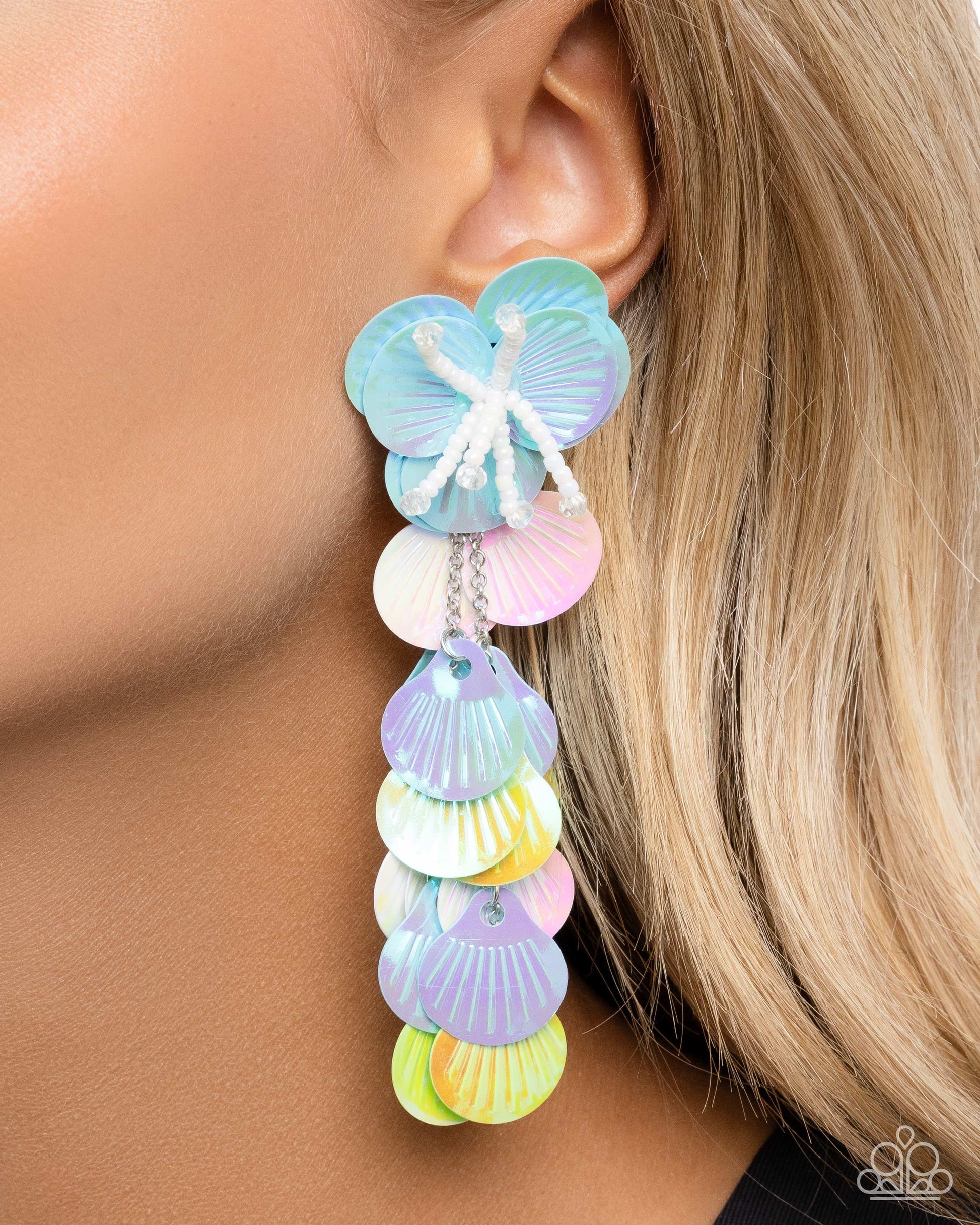 Under the Waves - blue - Paparazzi earrings