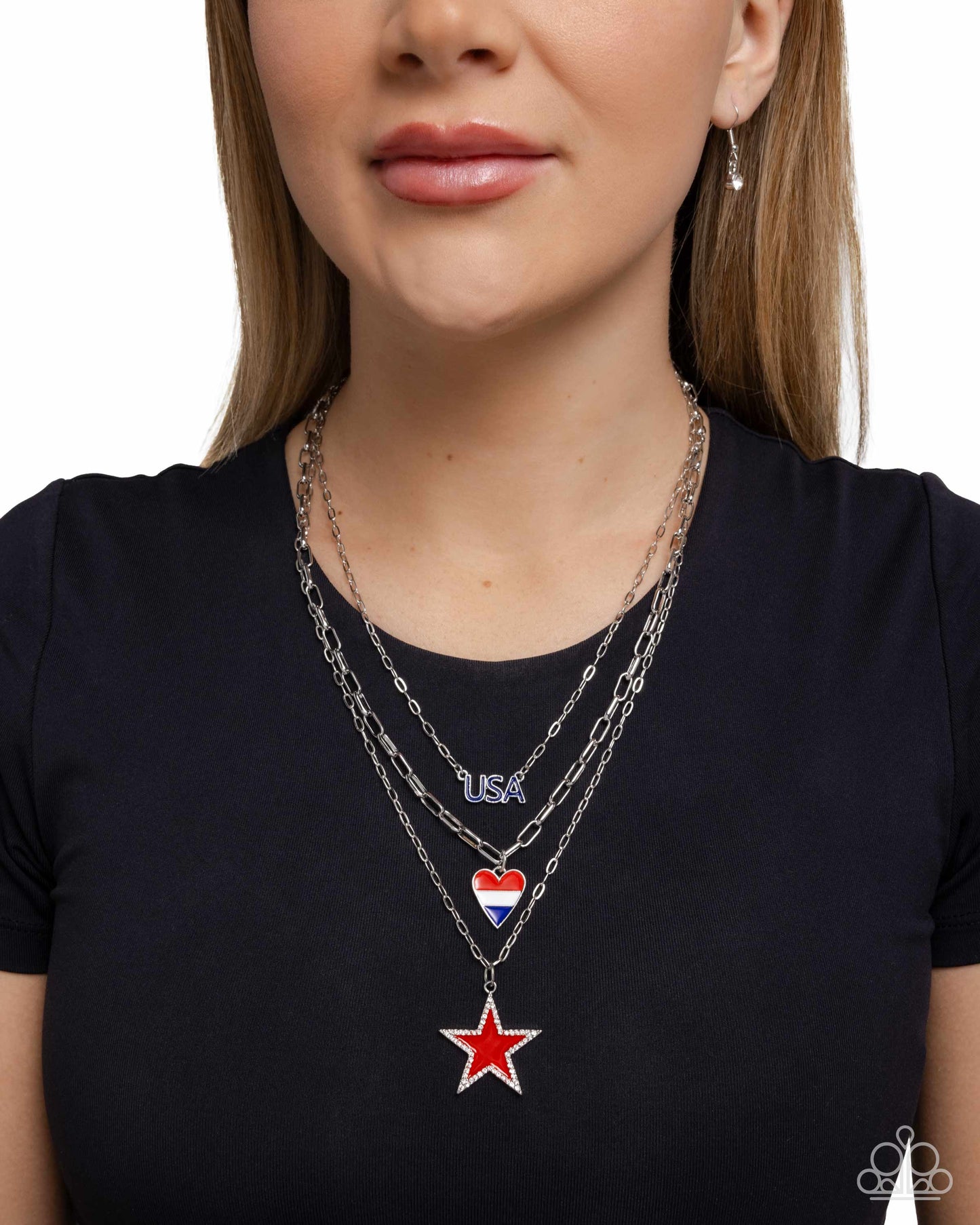 Unforgettable USA - multi - Paparazzi necklace