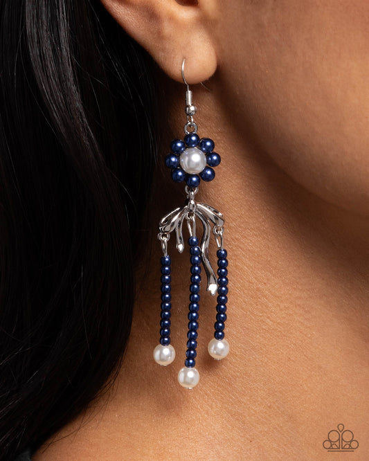 Unforgettable Umbrella - blue - Paparazzi earrings