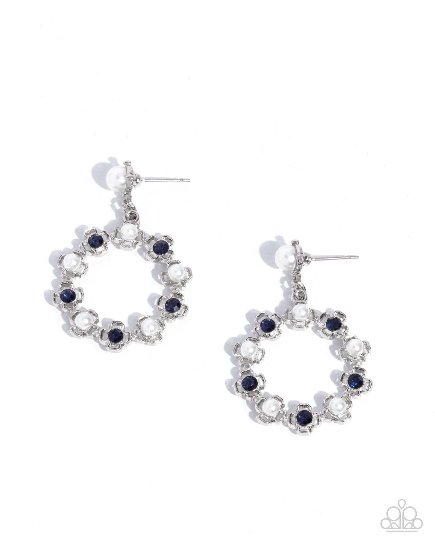 Unforgettably Uptown - blue - Paparazzi earrings