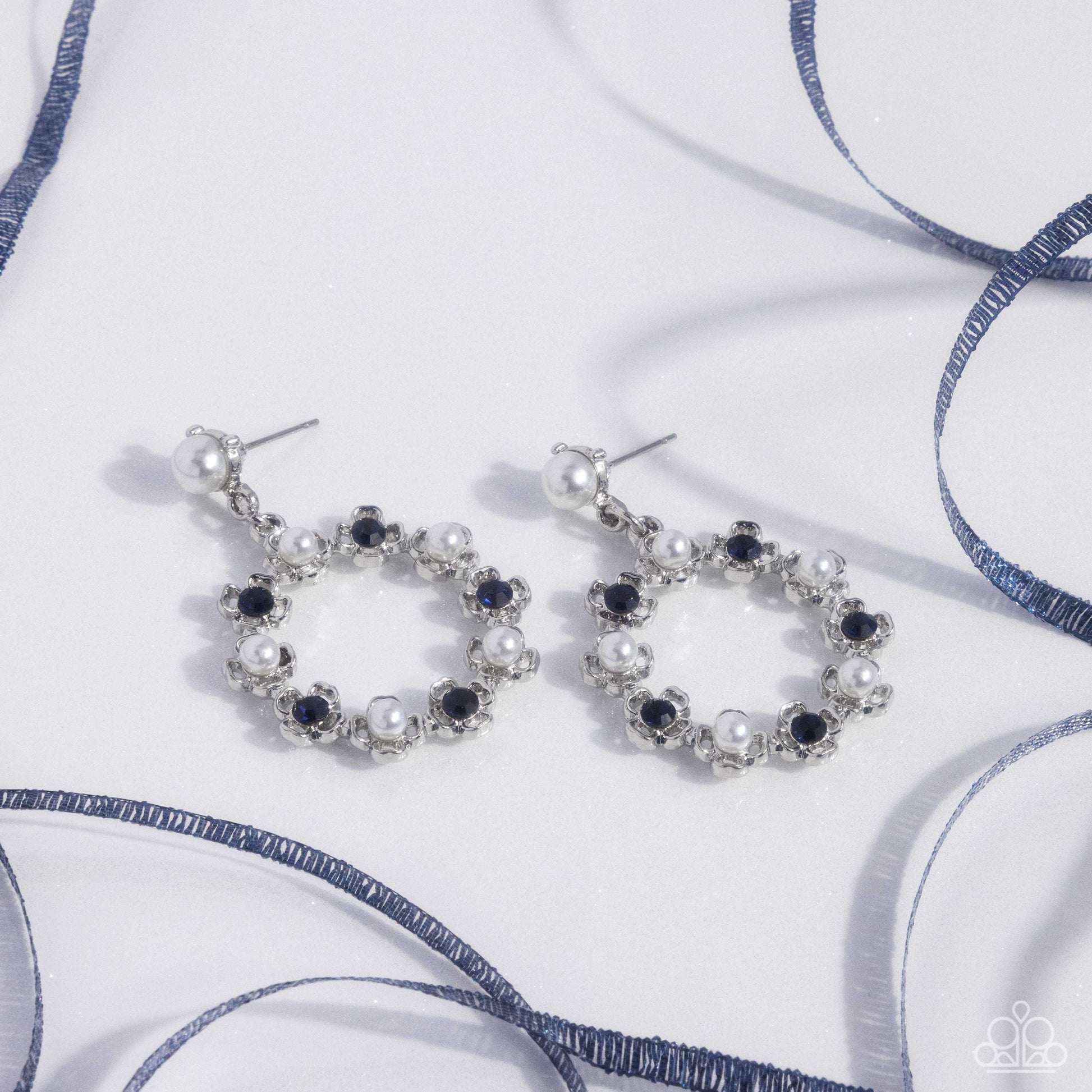 Unforgettably Uptown - blue - Paparazzi earrings