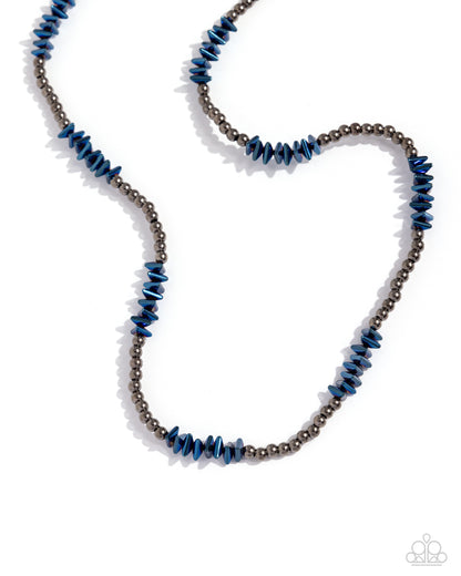 Unforgettably Urban - blue - Paparazzi MENS necklace