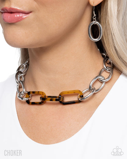 Uniquely Upmarket - brown - Paparazzi necklace