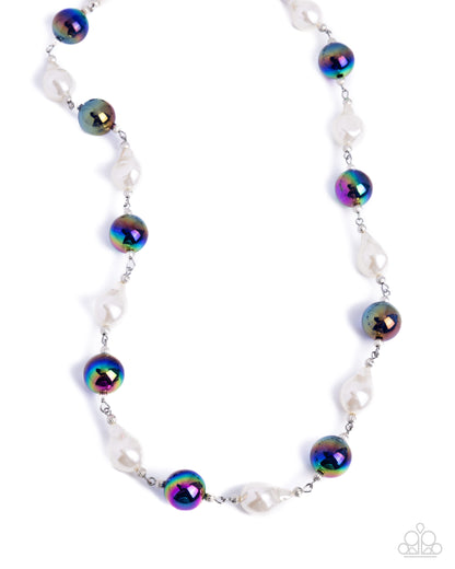 Universal Poise - blue - Paparazzi necklace