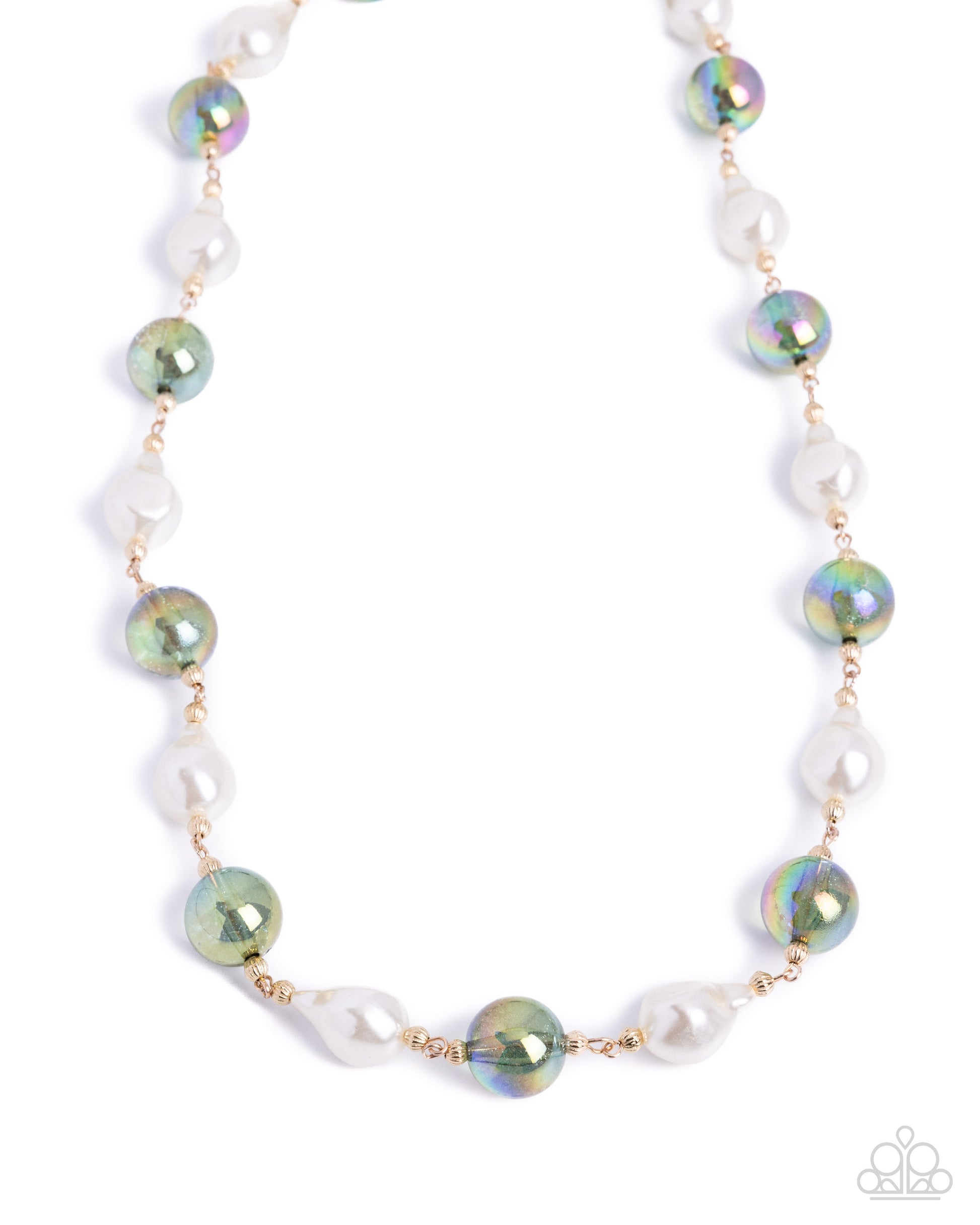 Universal Poise - green - Paparazzi necklace