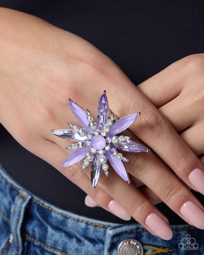 Unlimited Springtime - purple - Paparazzi ring