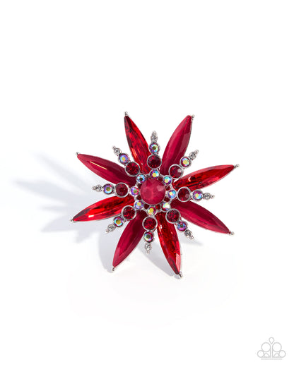 Unlimited Springtime - red - Paparazzi ring