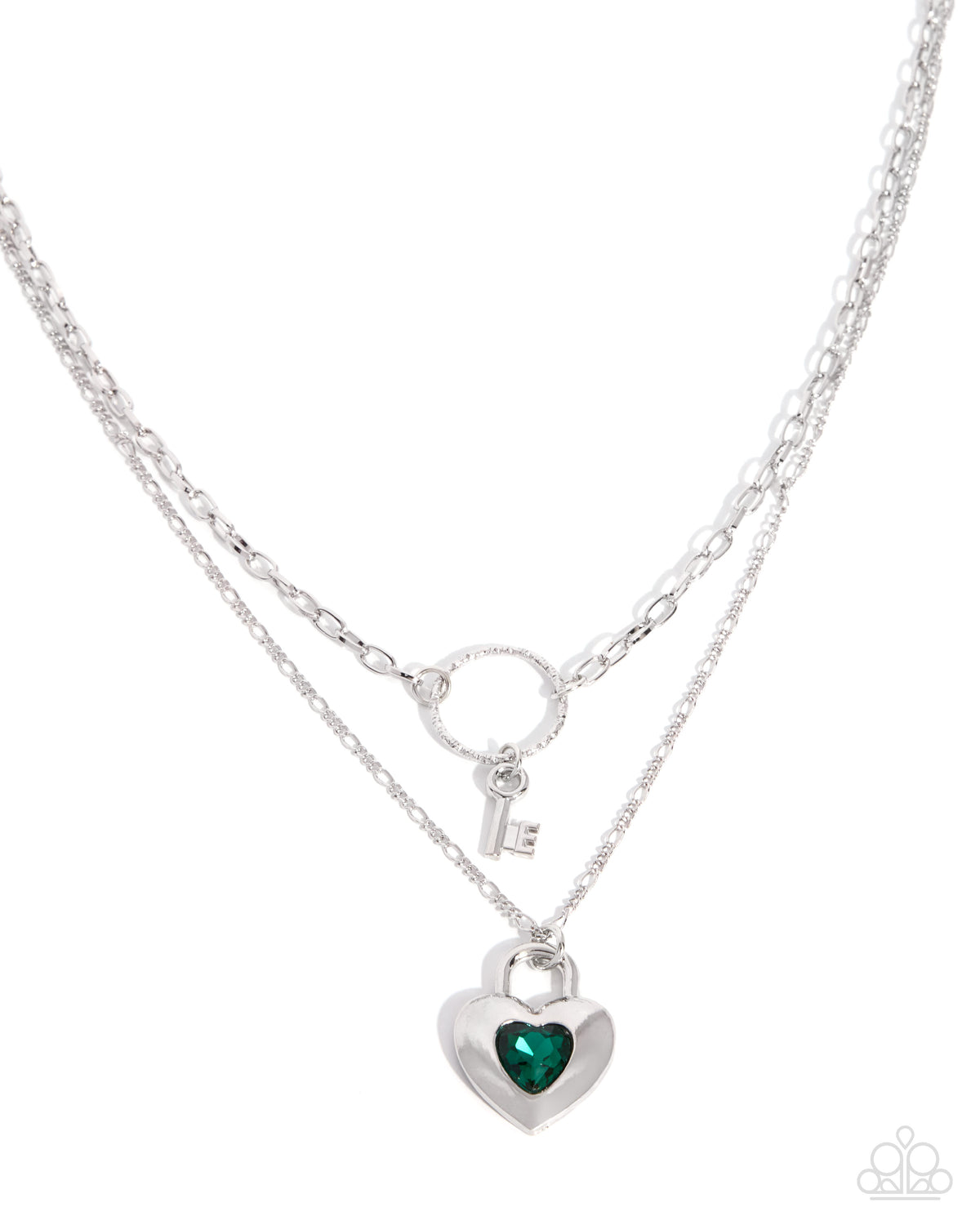 Unlocking More - green - Paparazzi necklace