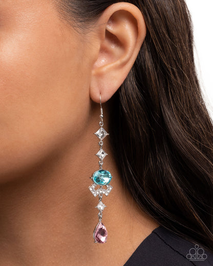 Unmatched Shimmer - multi - Paparazzi earrings