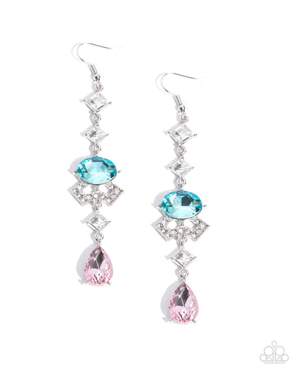Unmatched Shimmer - multi - Paparazzi earrings