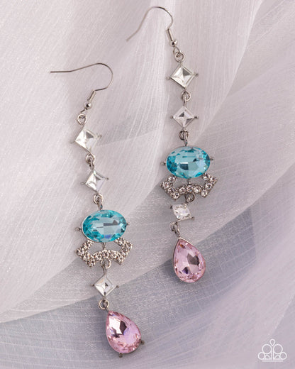 Unmatched Shimmer - multi - Paparazzi earrings