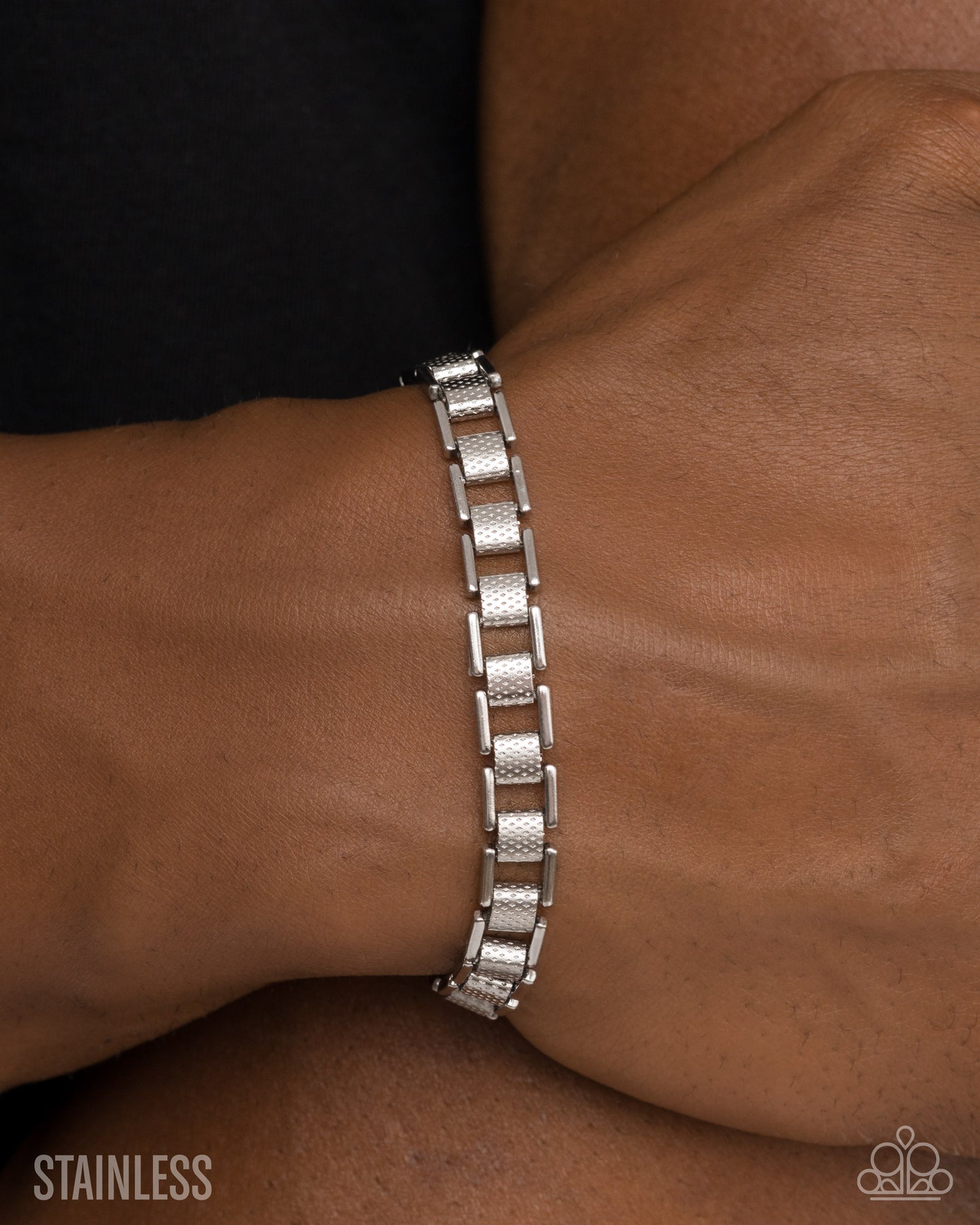 Unreal Unity - silver - Paparazzi MENS bracelet
