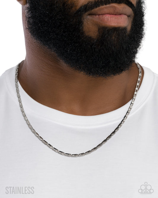 Unreal Urban - silver - Paparazzi MENS necklace