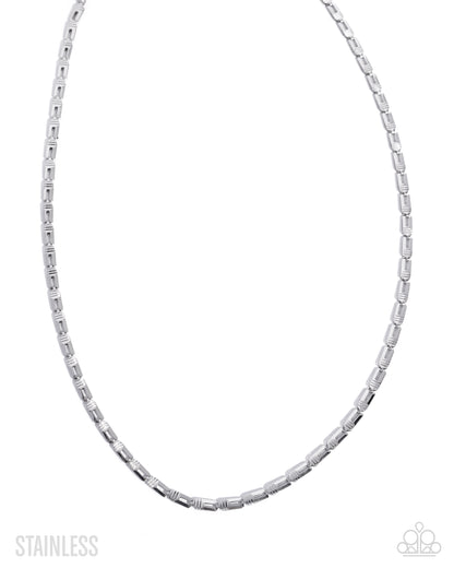 Unreal Urban - silver - Paparazzi MENS necklace