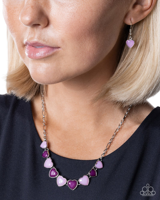 Unrequited Affection - purple - Paparazzi necklace