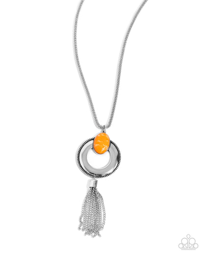 Unwavering Unity - orange - Paparazzi necklace