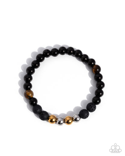 Urban Color - black - Paparazzi MENS bracelet