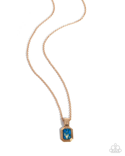 Urban Delight - blue - Paparazzi MENS necklace