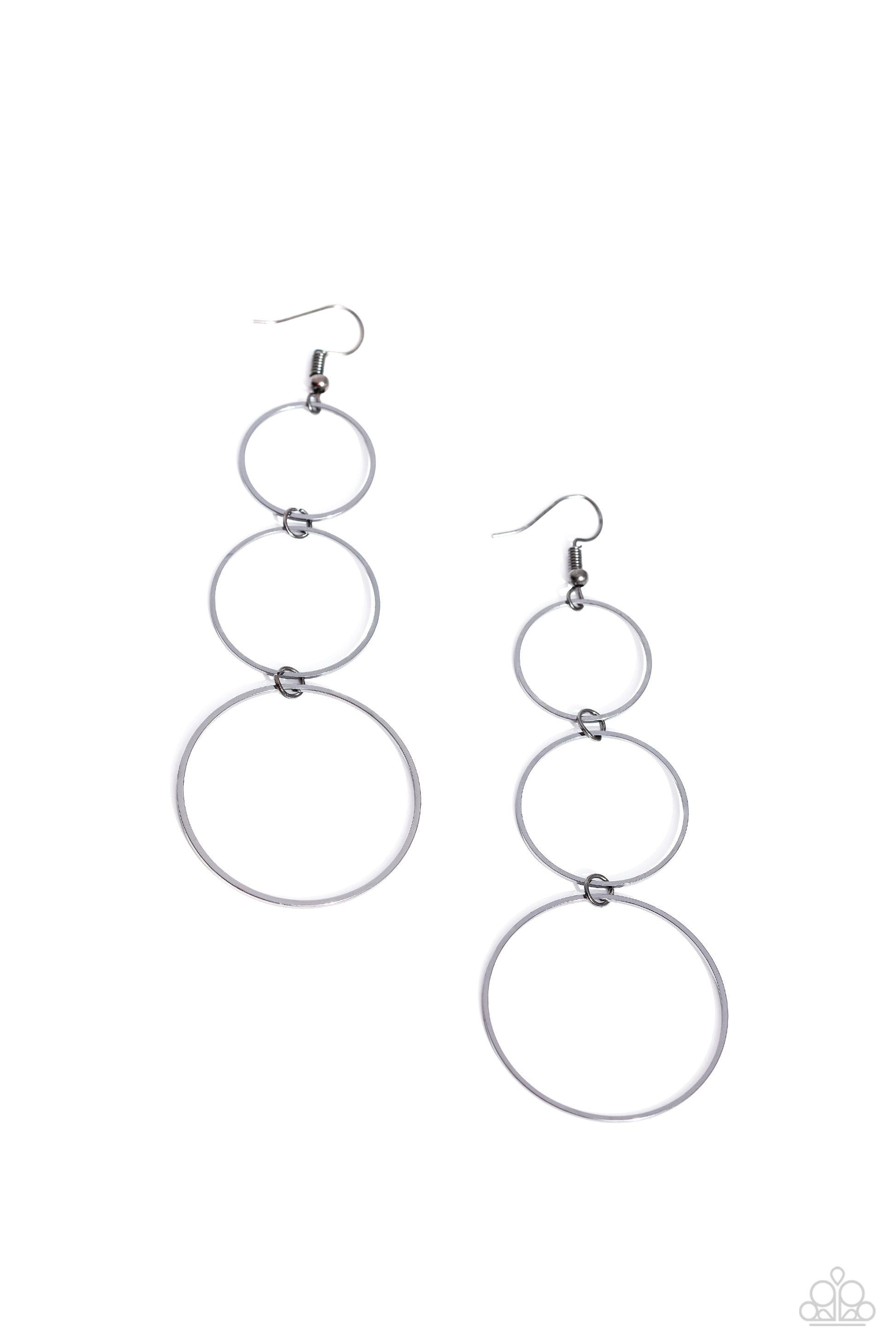 Urban Ozone - black - Paparazzi earrings – JewelryBlingThing