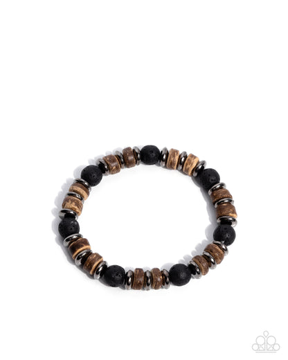 Urban Revival - black - Paparazzi MENS bracelet
