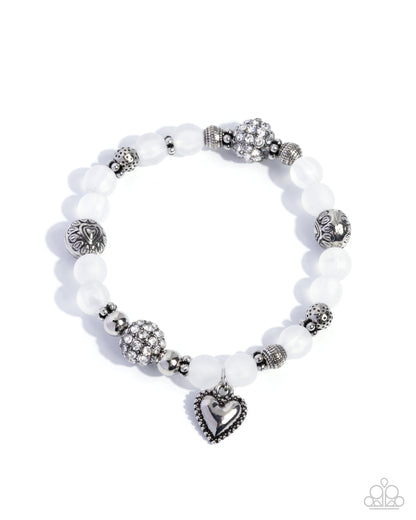 Valentines Story - white - Paparazzi bracelet