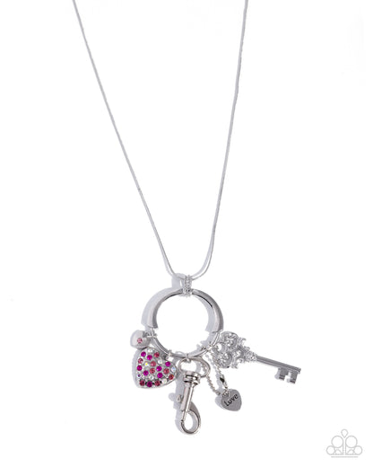 Valentines Verse - pink - Paparazzi LANYARD necklace