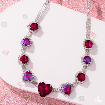 Valentines Vibe - pink - Paparazzi necklace