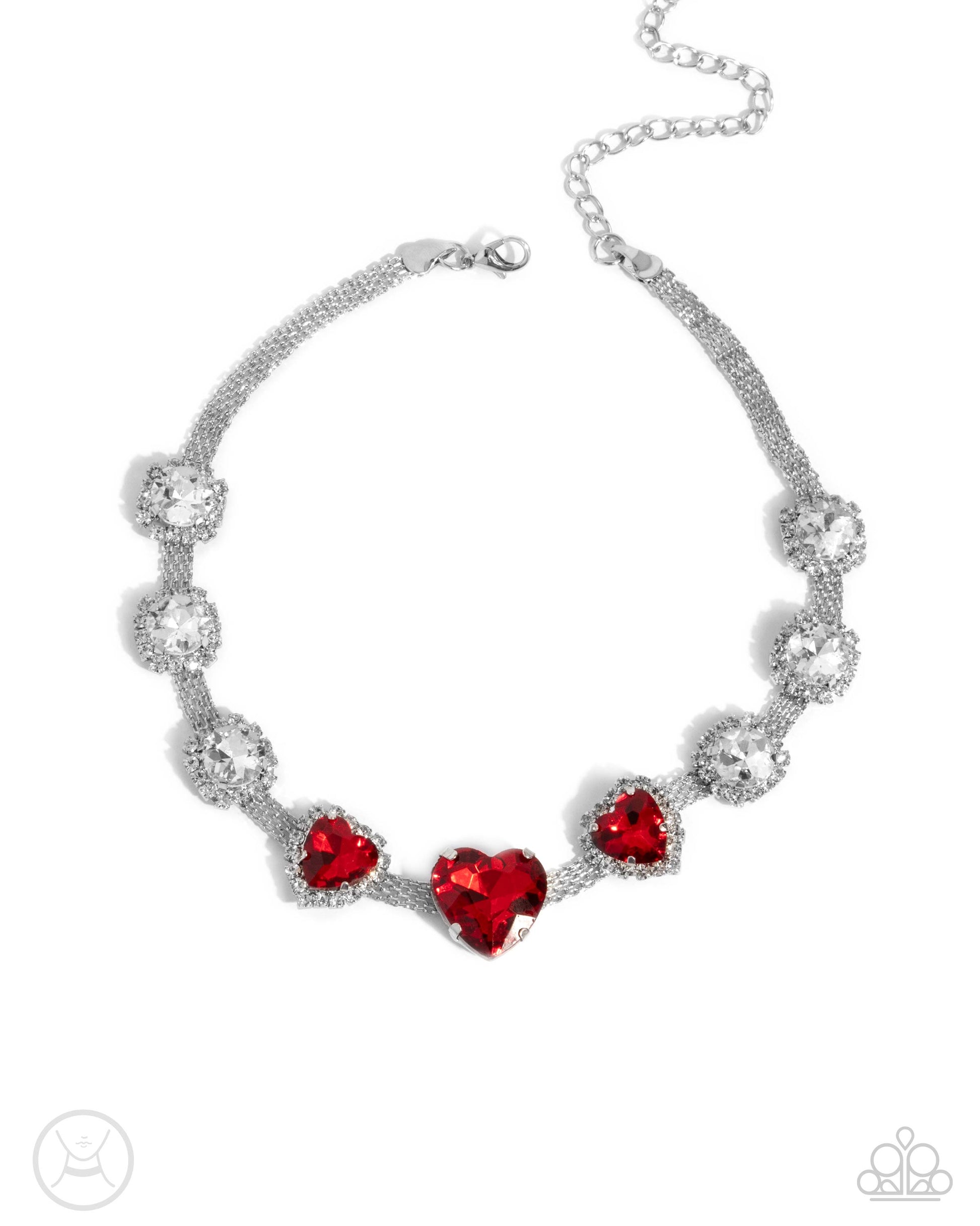 Valentines Vibe - red - Paparazzi necklace