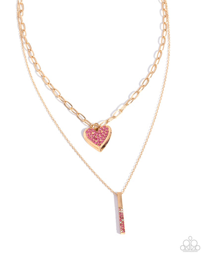 Valentines Volume - multi - Paparazzi necklace