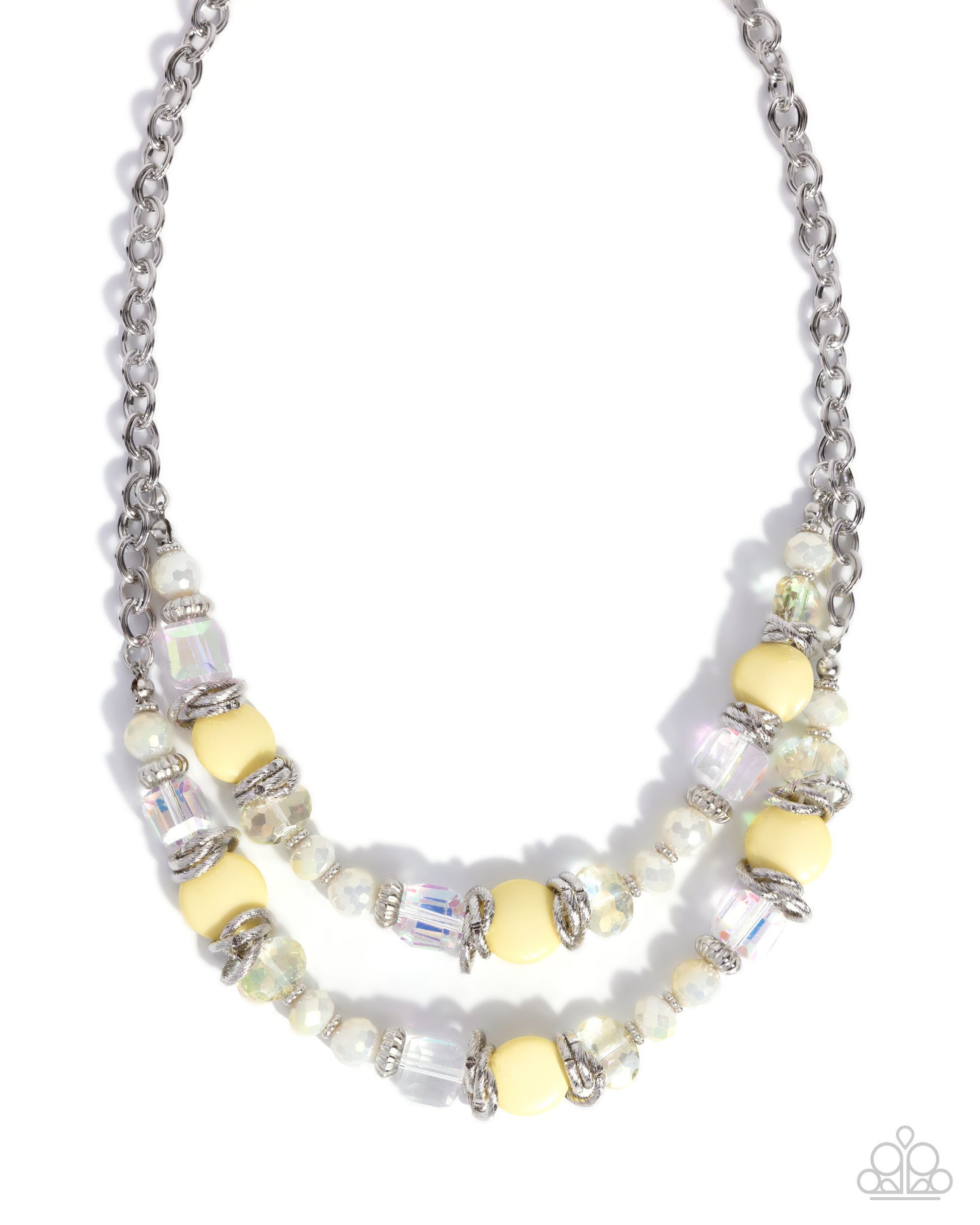 Valiant Victorian - yellow - Paparazzi necklace