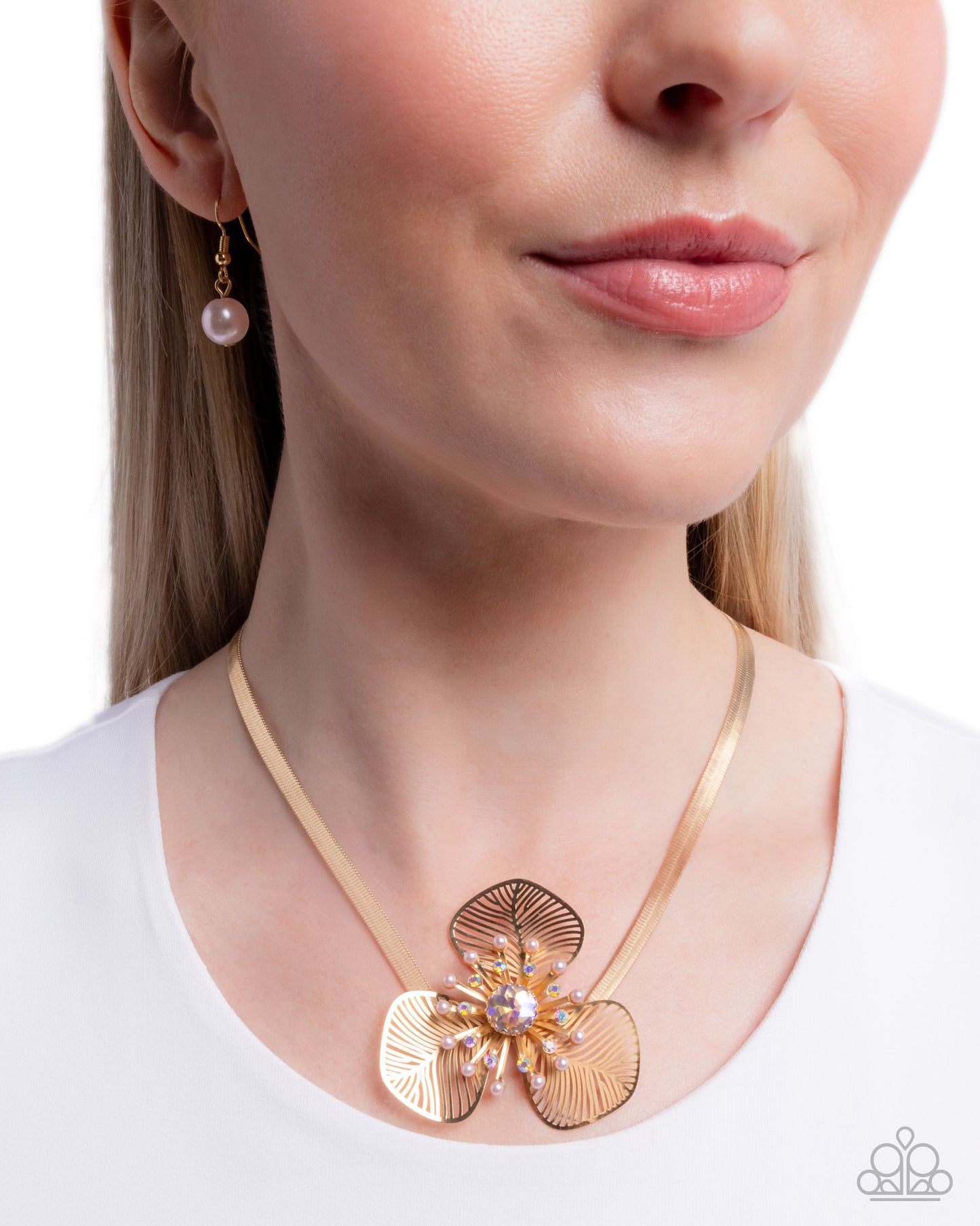 Valiantly Verdant - pink - Paparazzi necklace