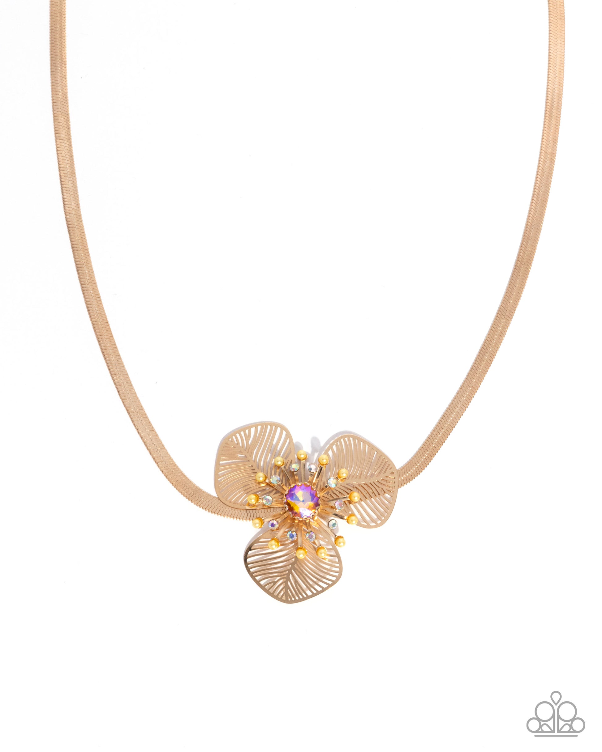 Valiantly Verdant - yellow - Paparazzi necklace